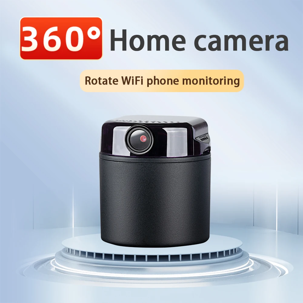 1080P Mini Wifi Camera Battery Operated Small Wireless Cam 360 Degree Horizontal Rotation Security System Mobile Phone Monitorin