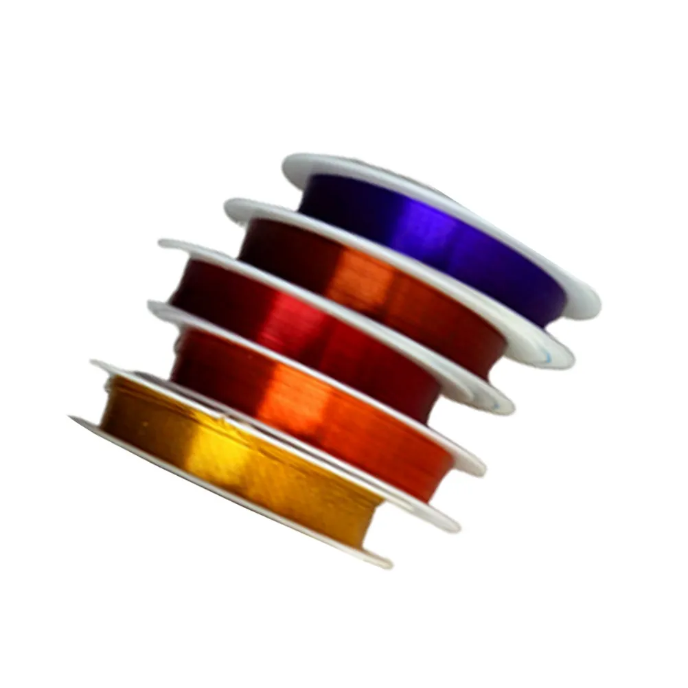 

5 Rolls 0.3mm Colorful Metal Ties Soft Bendable Iron Wire for Crafting Wrapping Pendant Making Ornament Decor Sculpture Wire