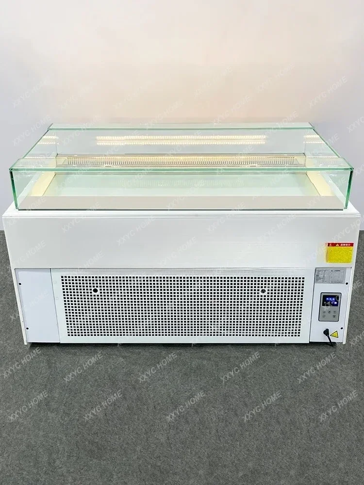 A  FG44Open Refrigerated Cabinet Open Cake Show Case Pastry Dessert Fruit Preservation
