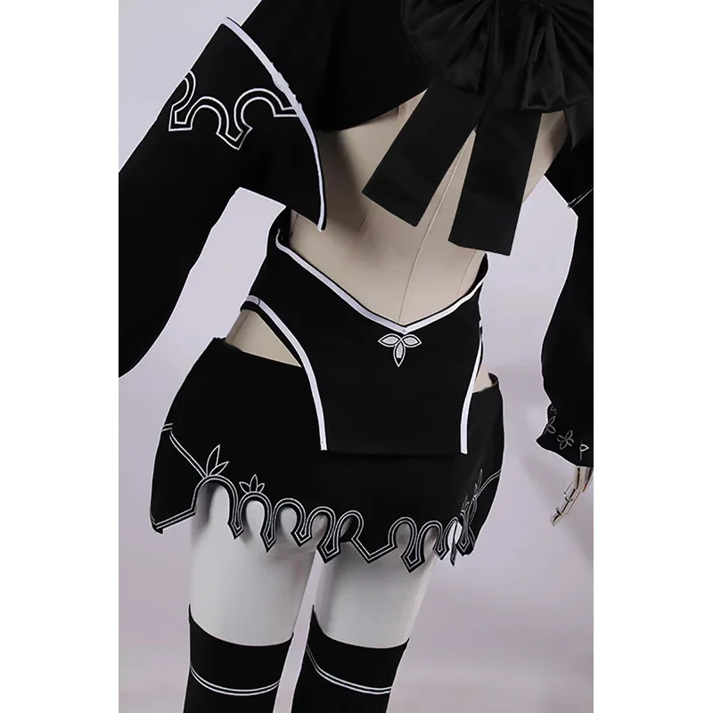 

CyGame NieR:Automata 2B Cosplay Costume Women Heroine Black Sexy Dress Halloween Party Uniform Outfit Custom Made