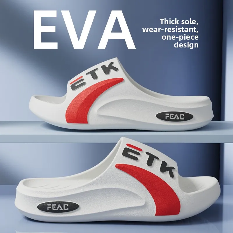 

Мужские спортивные тапочки на каблуке, летние, против запаха, для дома, на открытом воздухе, для пляжа, для батонов, противоскользящие, домашние, удобные слипоны из ЭВА...