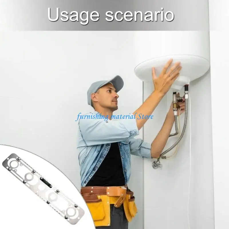 

Y5GD Universal Hot Cold Pipe Alignment Device Ergonomic Grip Steel Water Heaters Leveler Tool Easy to Use for Wall Boilers