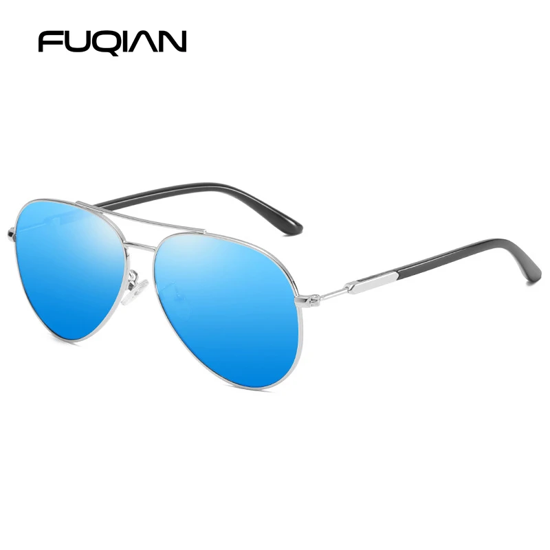 Stylish Pilot Polarized Sunglasses Men Women Fashion Metal Aviator Sun Glasses Male Ultra Light Driving Shades