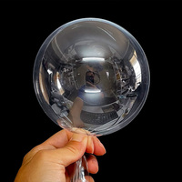 50 pcs Small Clear Balloons Mini 5 inch Round BoBo Balloons Crystal Transparent Bubble Ball Mermaid Shark Party Decorations