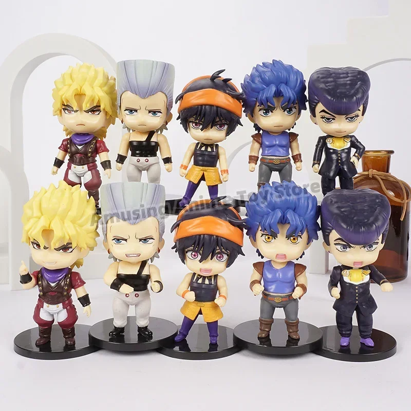 JoJo's Bizarre Adventure Jonathan Dio Higashikata Josuke Narancia Ghirga Pierre Q Version Figures Model Toys Dolls Gift