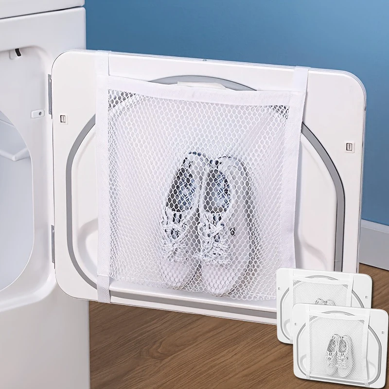 Tasche Sneaker Waschmaschine Tasche Mesh Waschbeutel, tragbare Wäschetrocknungsnetztaschen für Schuhe, Trockner Tür Schuhnetztaschen