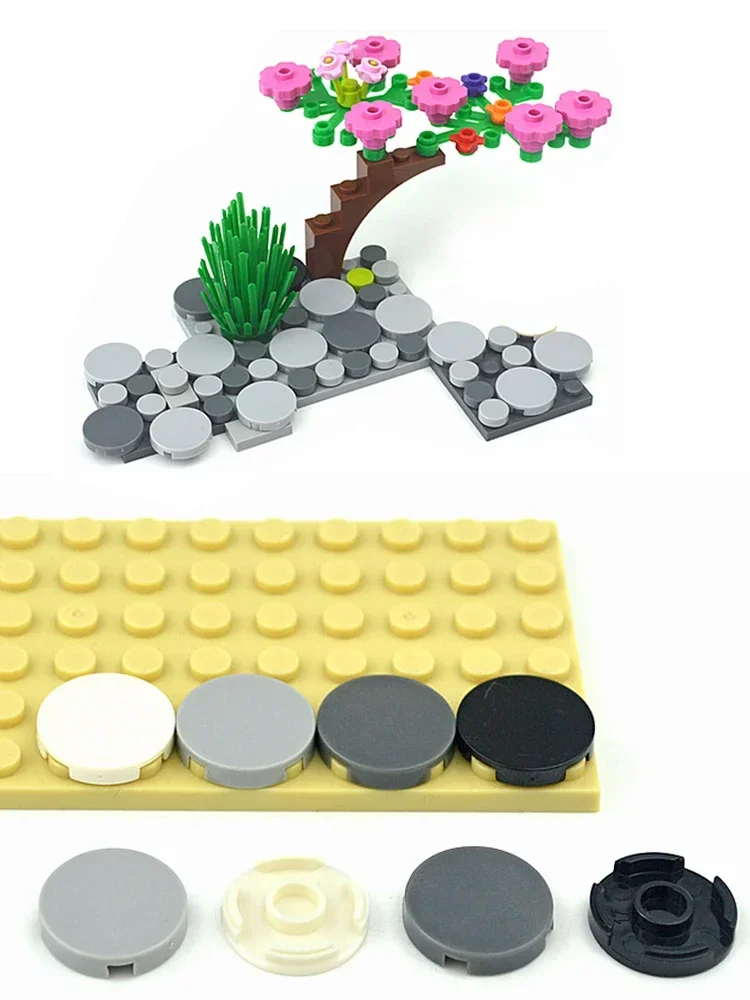 MOC Parts DIY enlighten Bricks 4150 70pcs Assemble Particles Round 2x2 Building Blocks Compatible All brand Educational Tech Toy