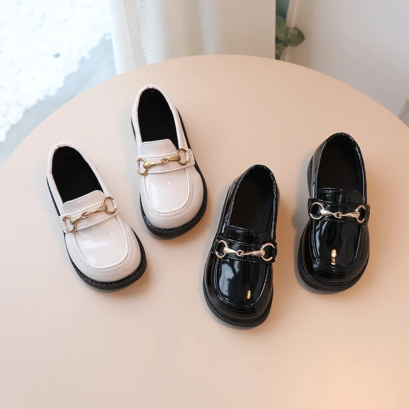 Fashion Flats for Children Casual Comfortable PU Leather Slip on Shoes Boys Girls Kids Candy Loafers All Size Kids Casual Shoes