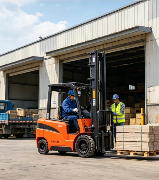 Cheap Three-Wheeled Electric Forklift High Lift Electric Forklift 2 Ton 3 Meter Max Height Easy to Operate Single/Two-Stage Mast