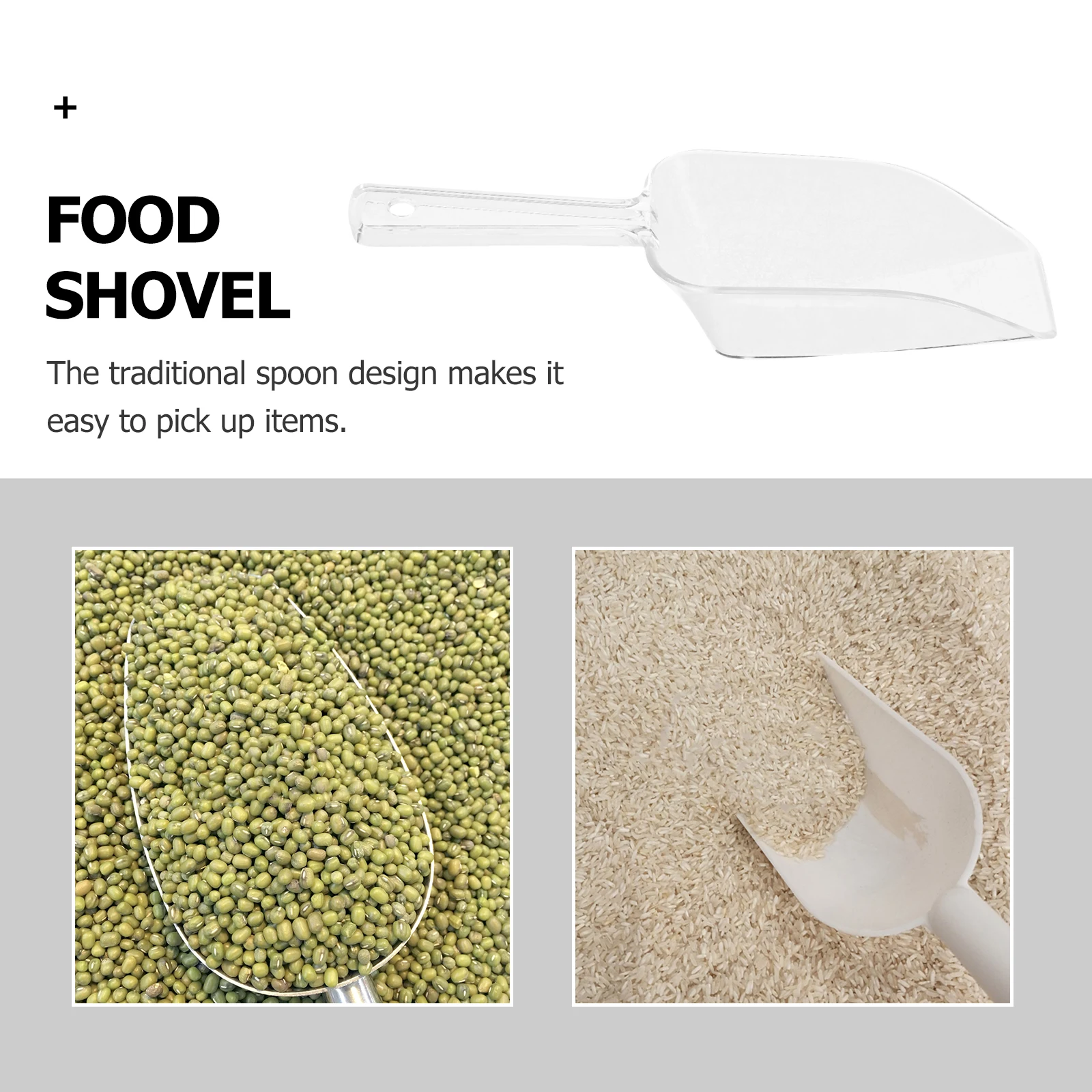 

5pcs Mini Clear Plastic Scoop Measuring Cup Scooper For Weddings Buffet Dessert Ice Cream Protein Powder Lightweight