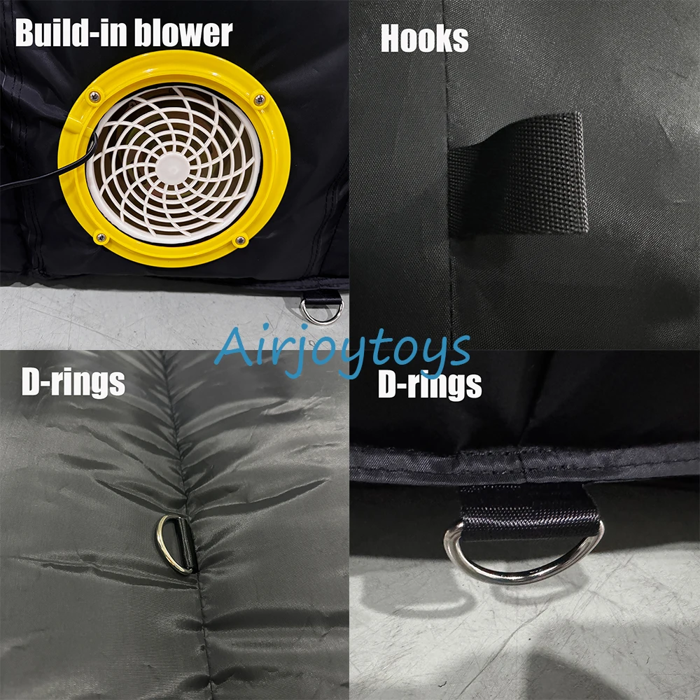 Entrada de túnel deportivo de túnel inflable con soplador, tienda de túnel inflable para promoción de exposición de eventos publicitarios de negocios