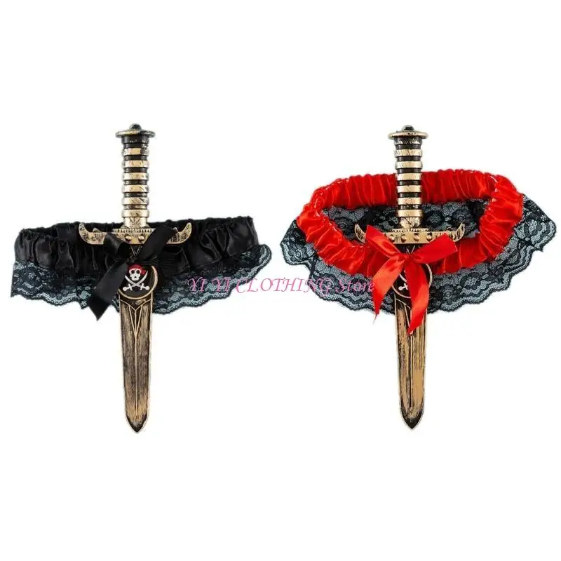 Bowknot Strumpfgürtel für Frauen Oberschenkel Strumpfband Harness Strumpfband für Cosplay Party Nachtclub Dame Kostüm Dekore