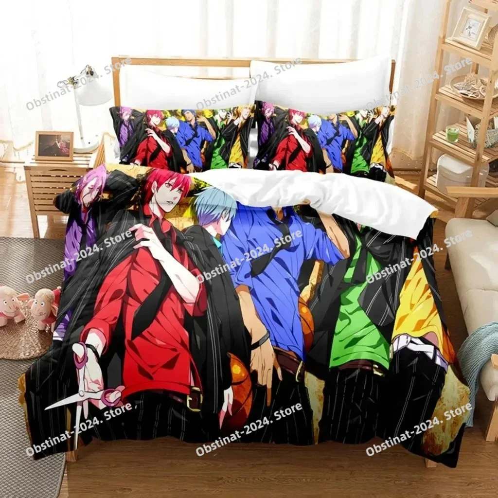 

Anime Kuroko's Basketball Bedding set Printed Duvet Cover Pillowcase Single Double Queen Super King Size Sets