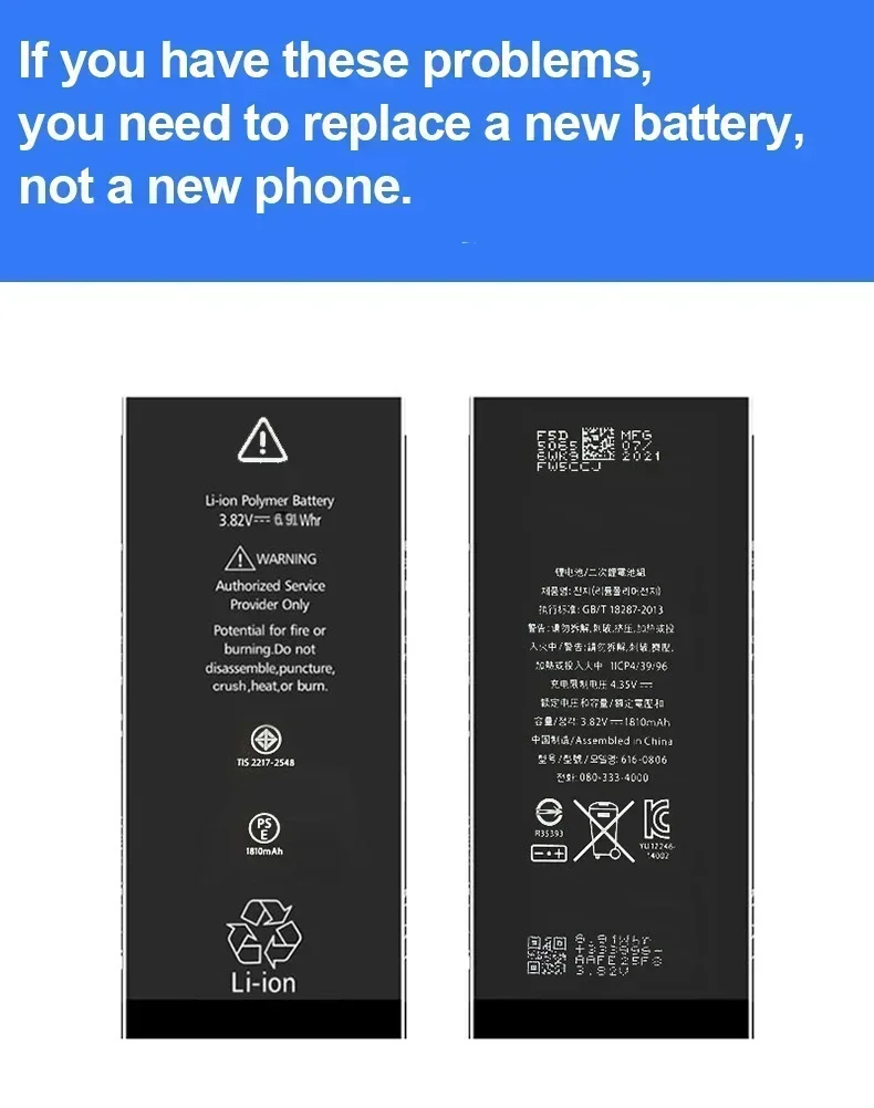 Battery for IPhone 14 14Plus 14pro 14pro Max   Replacement Bateria for Apple IPhone Battery  with Repair Tools Kit