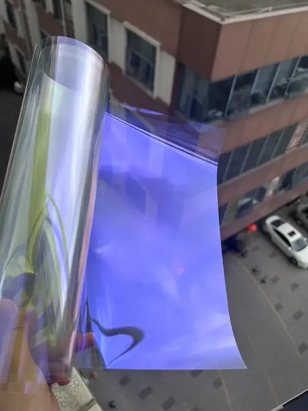 

152cmx30m Purple Discolored glass film Chameleon Car Tinting Decorative Window Adhesive Solar Film