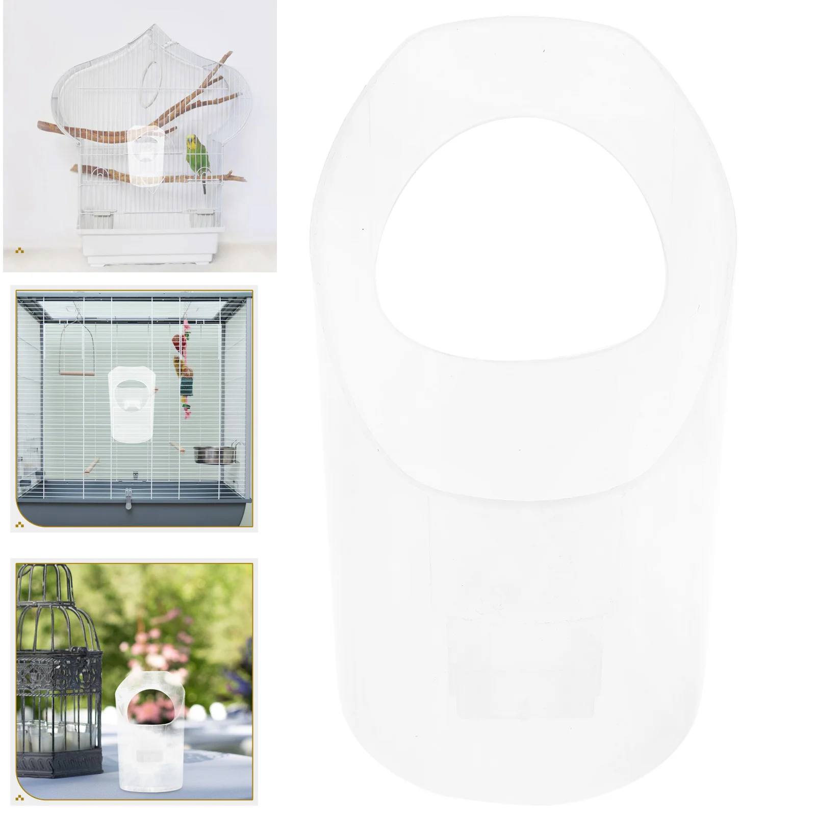 

No Spill Bird Waterer and Feeder Set for Cage Washable Pet Food Dish Hanging Drink Cup for Parrots Small Birds Chickens Rabbits