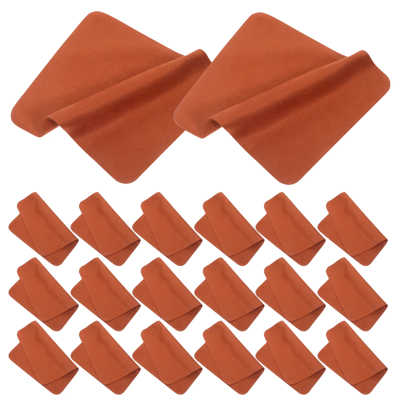 

24 Pcs Suede Glasses Cleaning Cloth Eyeglass Cloths Wipe Wipes for Island Silk Cleaner