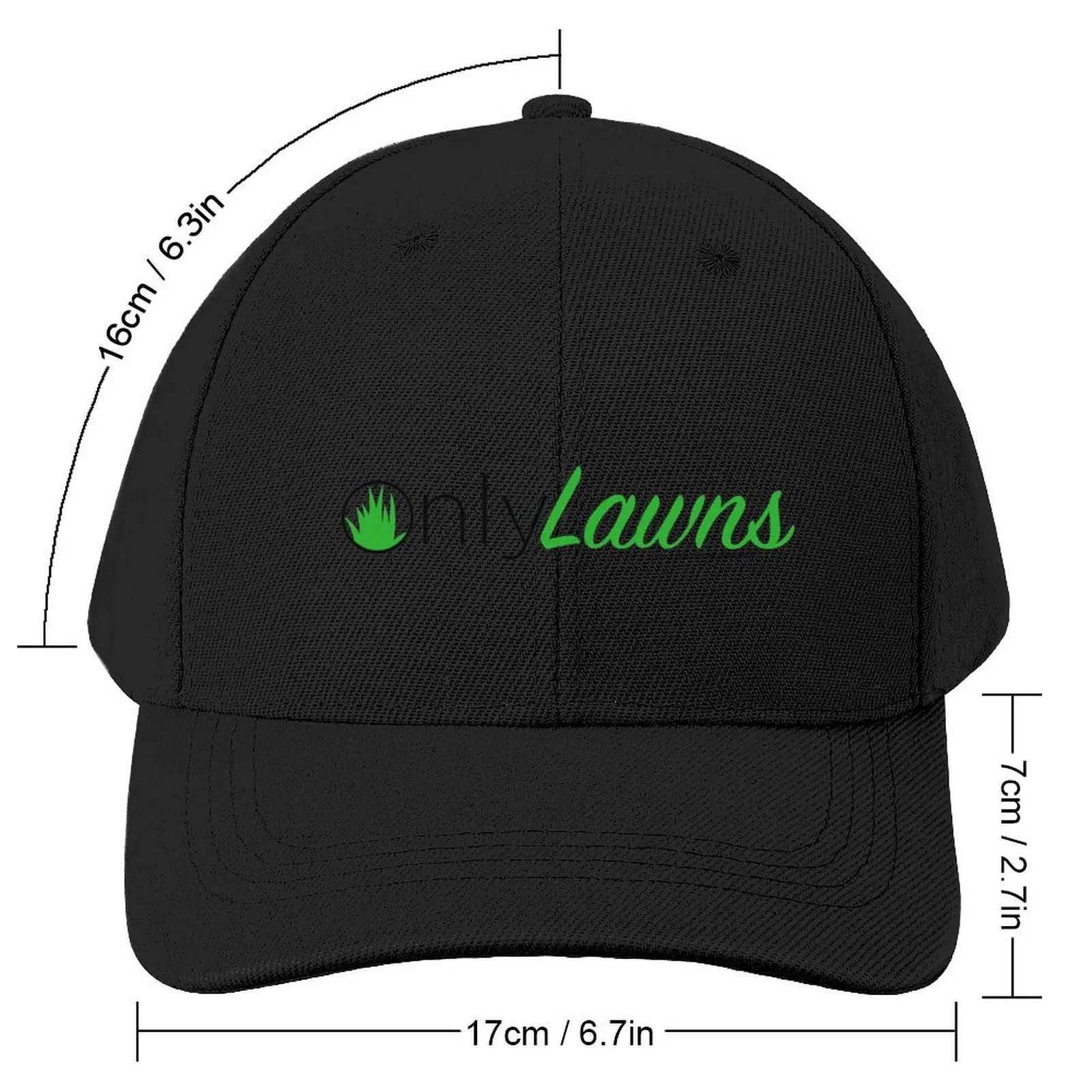 Only Lawns funny lawn mower Baseball Cap Hat Baseball Cap New Hat Sun Hats For Women Men's