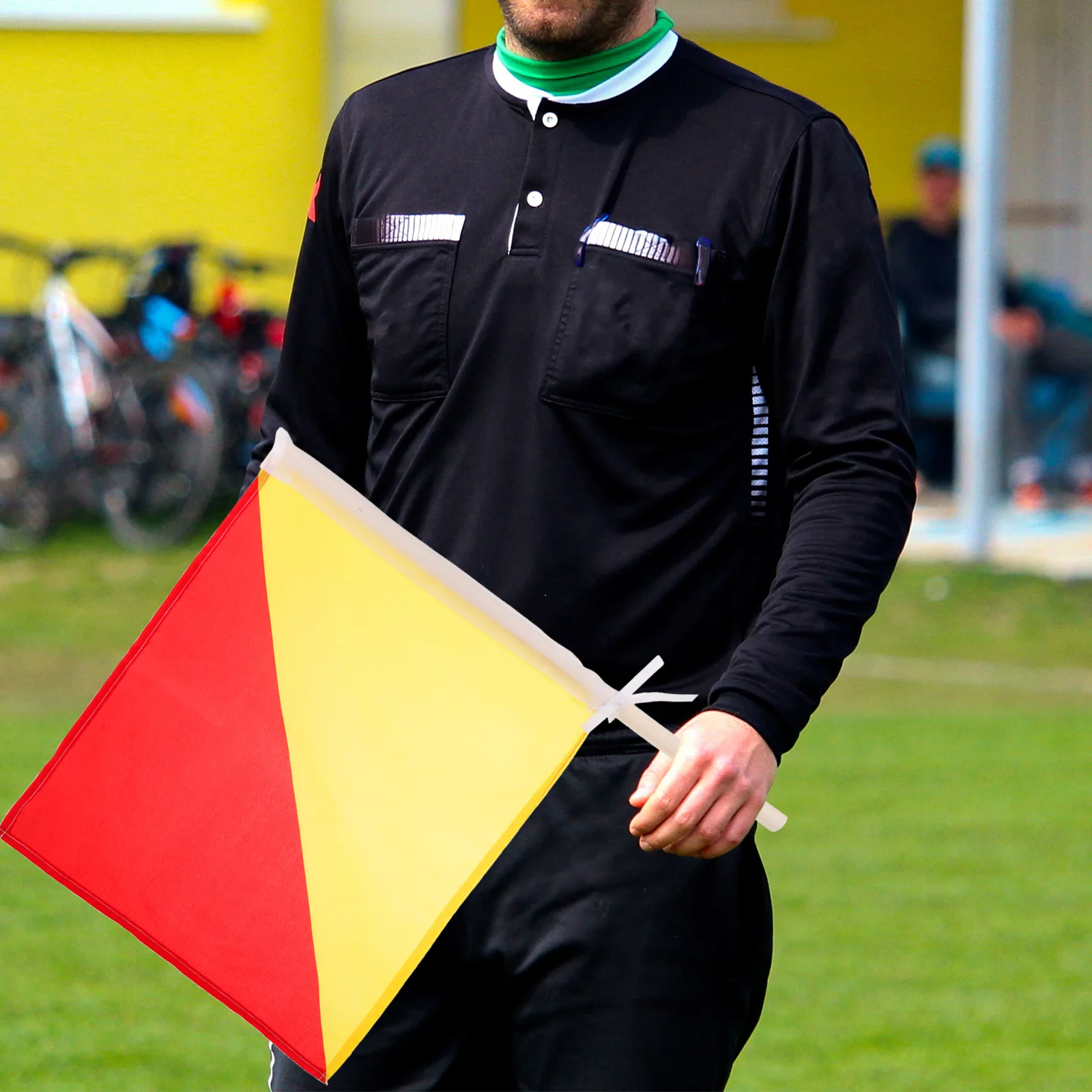 

Referee Flags Signal Handheld Racing Race Conducting Polyester Semephore Travel