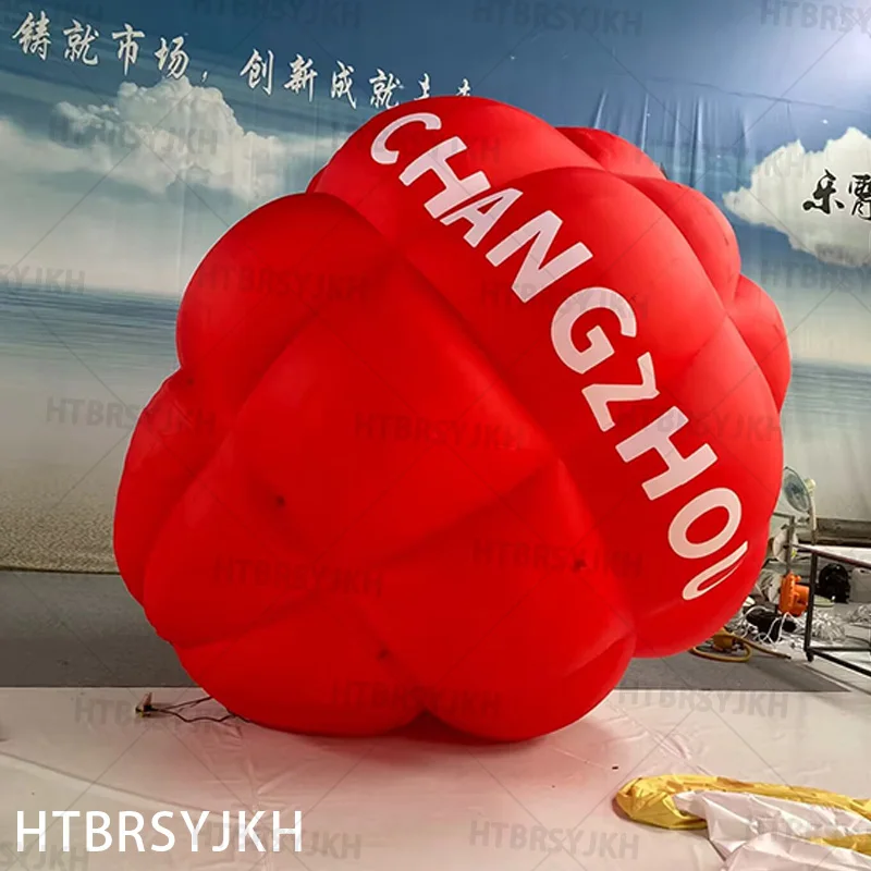 Inflatable red hot air balloon air model large network red air model custom shopping mall outdoor punch card drainage device