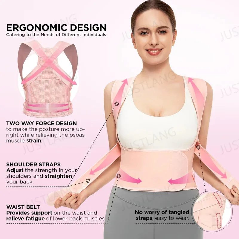 

Back Posture Corrector Lumbar Pad Waist Support Hunchback Spinal Orthopedic Straps Correct UNISEX Brace For Adult