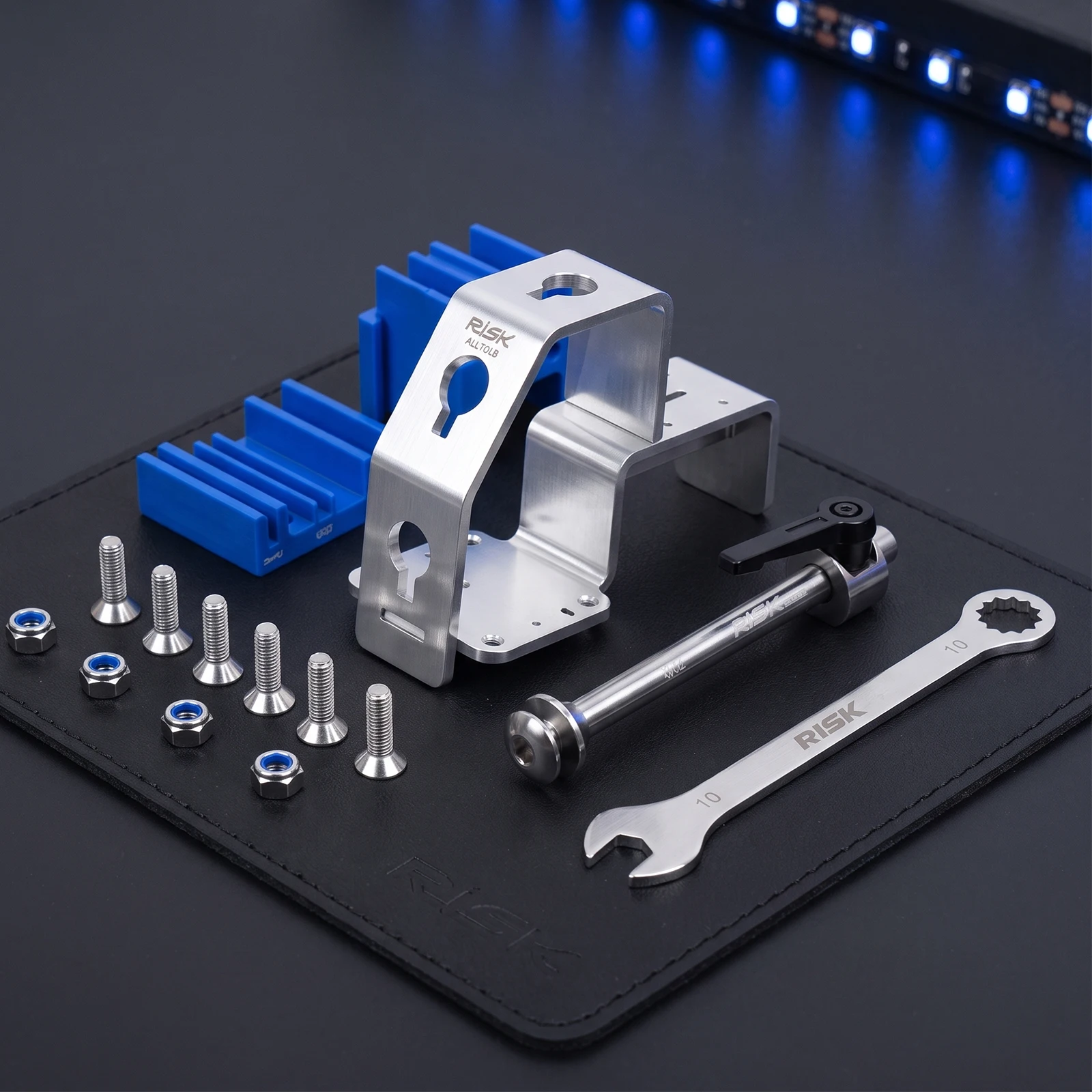 Fahrrad-Radständer aus Aluminium mit Gabelhalterung für 5mm Schnellspanner, 12mm, 15mm, 20mm Steckachsen-Naben, Werkbank-Schraubstock, Reparaturwerkzeug