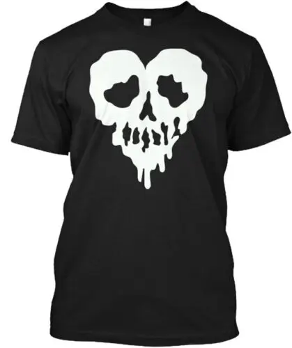 

Drop Dead Skull Heart Tee T-Shirt Made in the USA Size S to 5XL