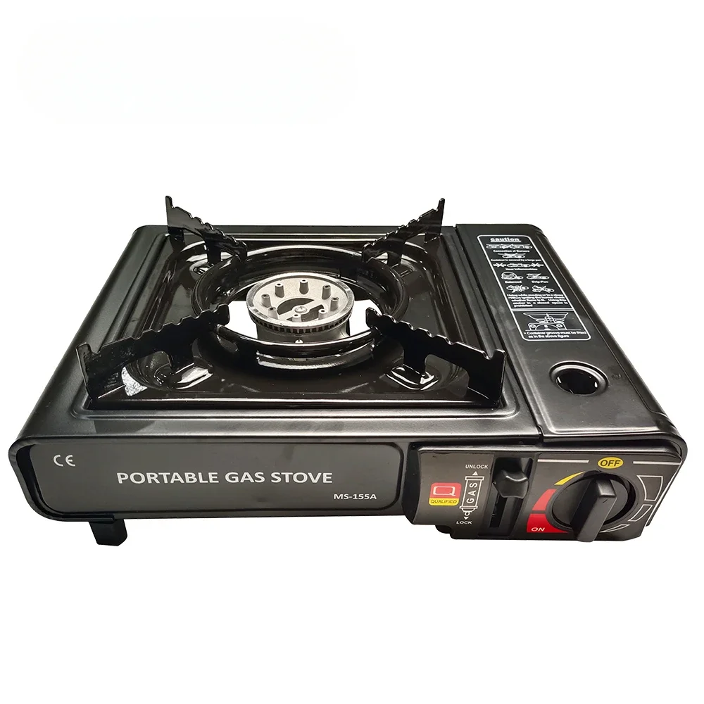 Outdoor Portable Tent Gas Stove Oven Gas Plate Butane Gas Stove With Oven Sale Shield Metallic Set Piece Combo Pyramid Material