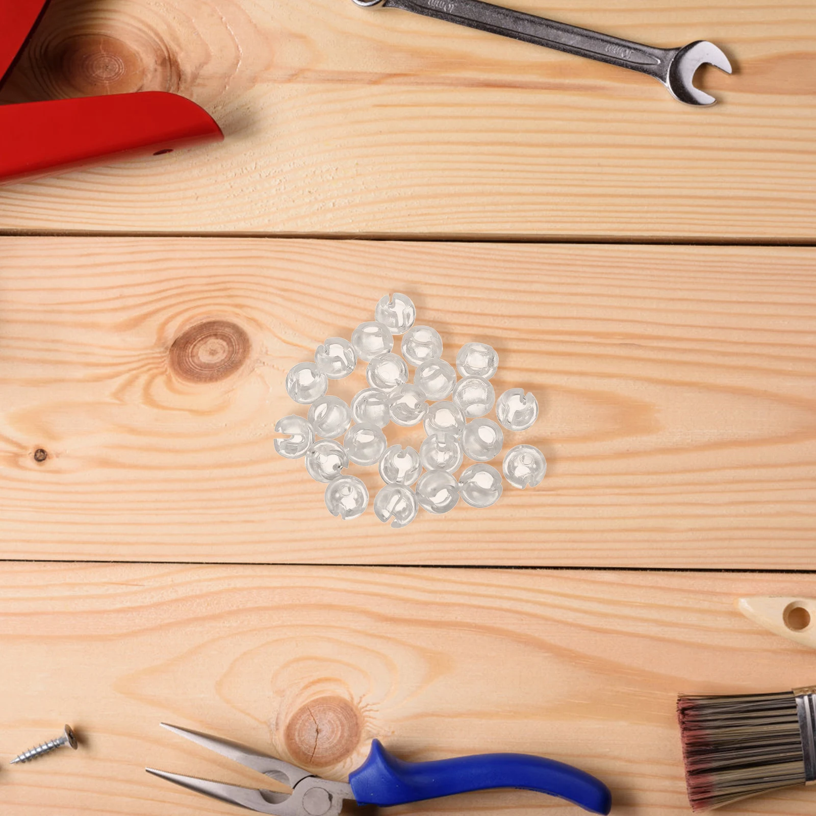 

25Pcs Beaded Chain Stop Clear Adjustable Length Blind Beads Chain Stop Buckle Vertical Blind Replacement Accessories