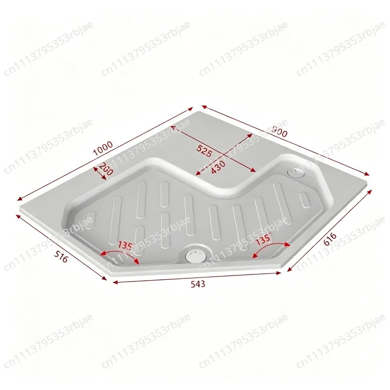Motorhome Refitting Accessories Motorhome Toilet Base Toilet Shower Basin Left Side Diagonal Door