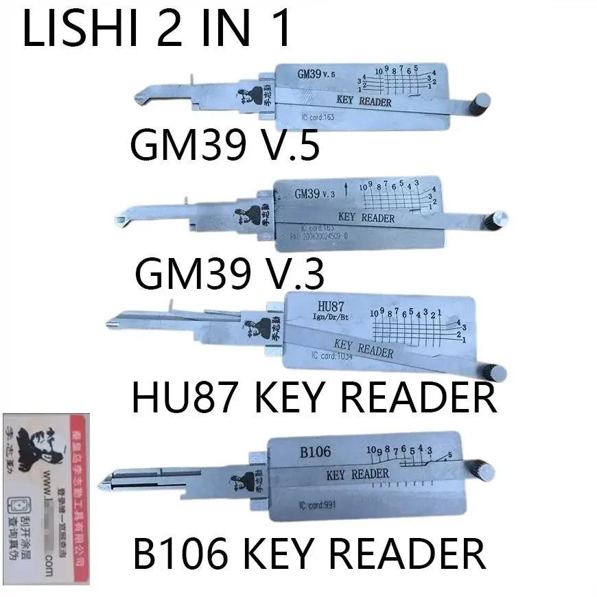 

2026 LISHI 2-in-1 Locksmith Tool GM39 V.3 Key Reader GM39 V.5 Key Reader HU87 Key Re Der B106 Key Reader - New Model