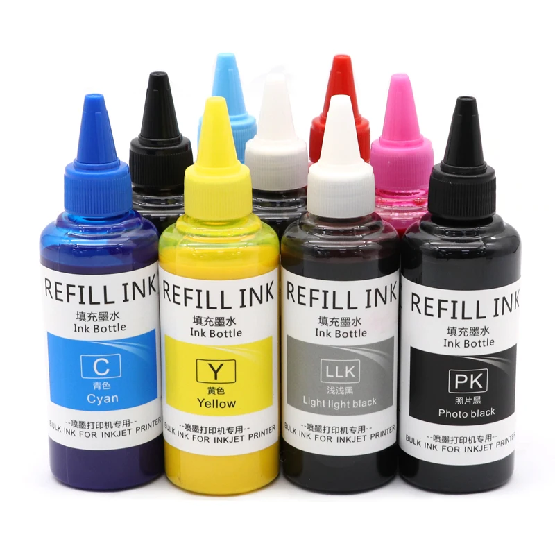 Imagem -03 - Universal Tinta de Pigmento para Impressora Epson Surecolor Tinta de Refil P600 P608 P800 P808 3800 3880 3890 Cores 100ml