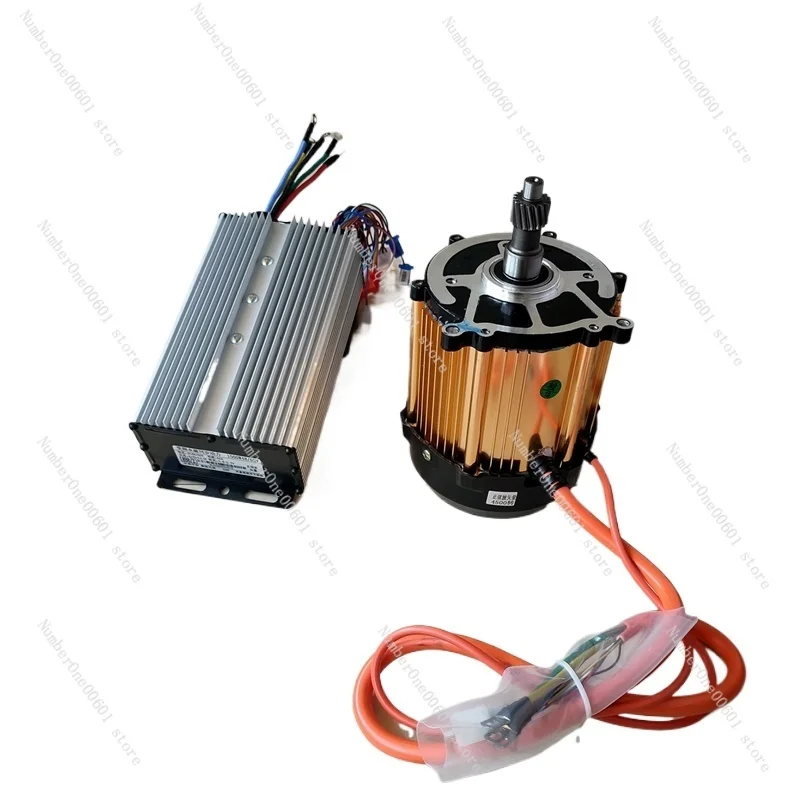 60V Electric Tricycle Motor 1200W 1500W 1800W Four-Wheel Permanent Magnet Sine Wave High Speed Motor with Intelligent Controller