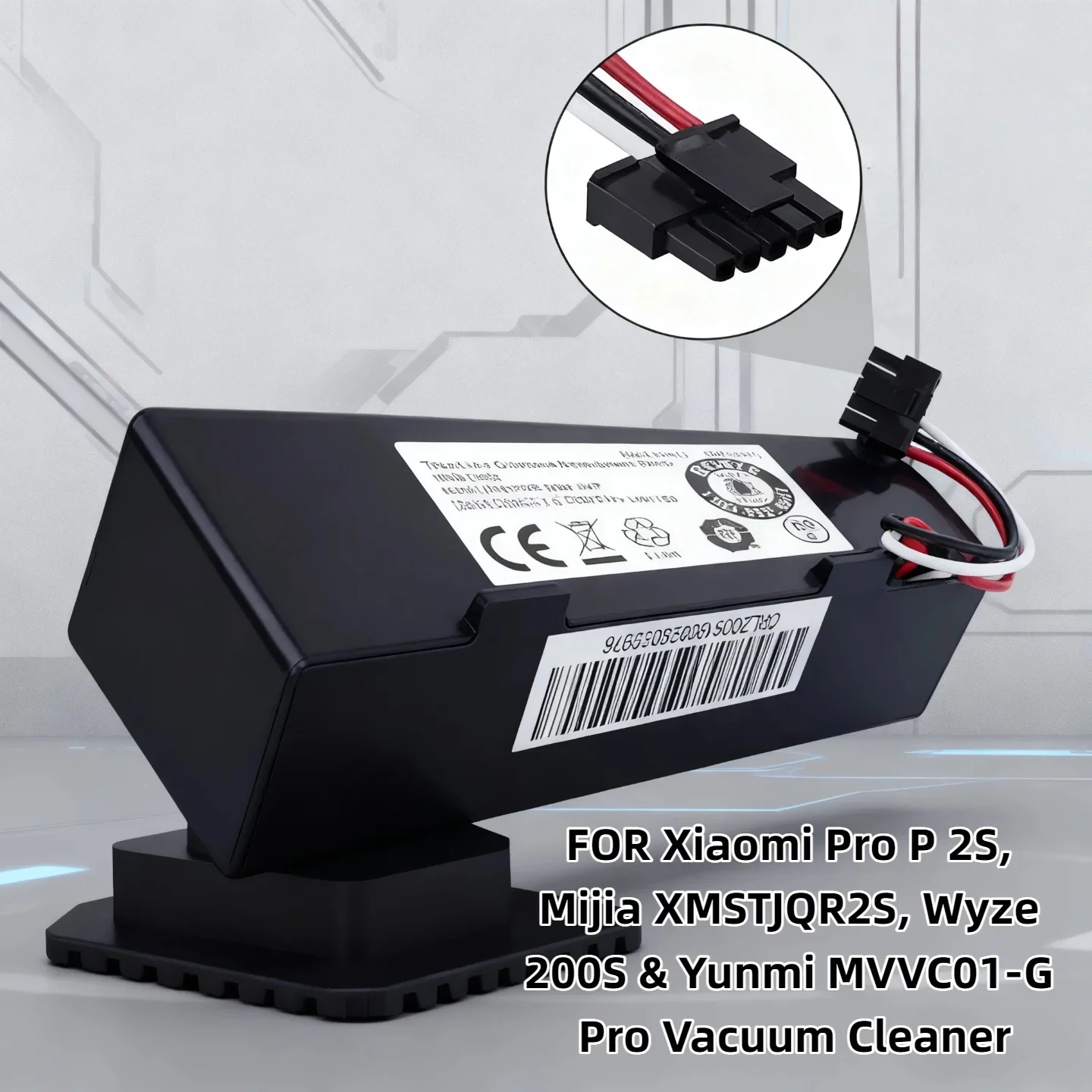 

14.4V 4000mAh Rechargeable Li-ion Battery–Reliable Power for Xiaomi Pro P 2S,Mijia XMSTJQR2S,Wyze 200S&Yunmi MVVC01-G Pro Vacuum