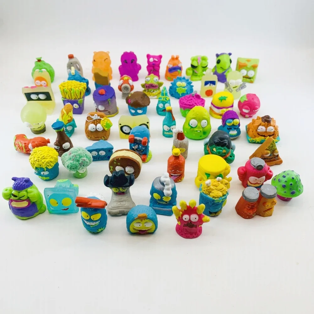 30/60pcs Mini Trash Zomlings Pack Figures Dolls 3-4cm Grossery Gang Garbage Collection Model  Figuras Toys for Kids Gift