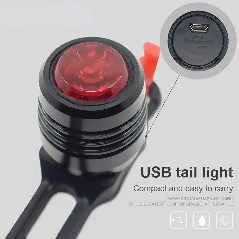 LED Bike Taillight Bicycle Light USB Rechargeable 3 Lighting Mode Safety Warning Bike Light Lamp Safety Bicicleta Для Велосипеда