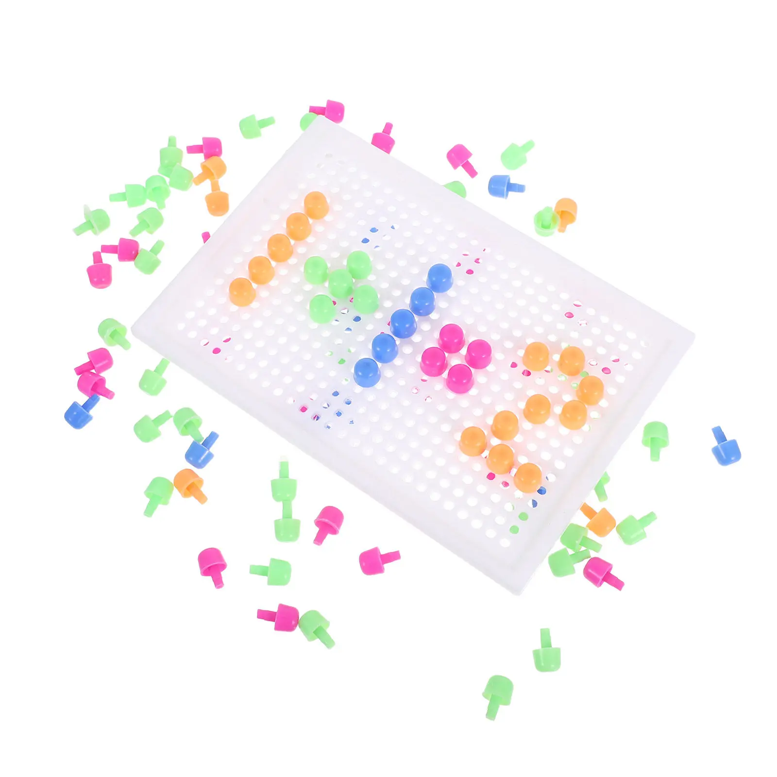 

Набор из 96 цветных гладких колышков для игры в грибную головоломку: развивающая игра для малышей и дошкольников, улучшающая зрительно-моторную координацию