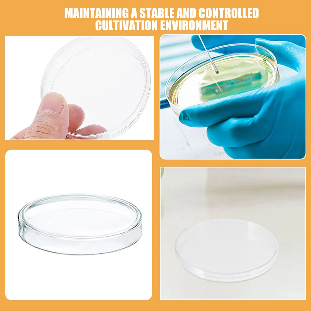 

10Pcs Culture Dish Plastic Petri Dishes Laboratory Agar Plates Science Supplies Mushroom Agar Plates Culture Dish