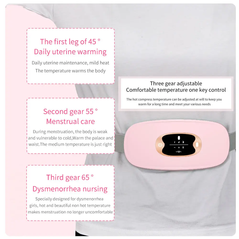 

Electric Portable Heat Belt Menstrual Massager