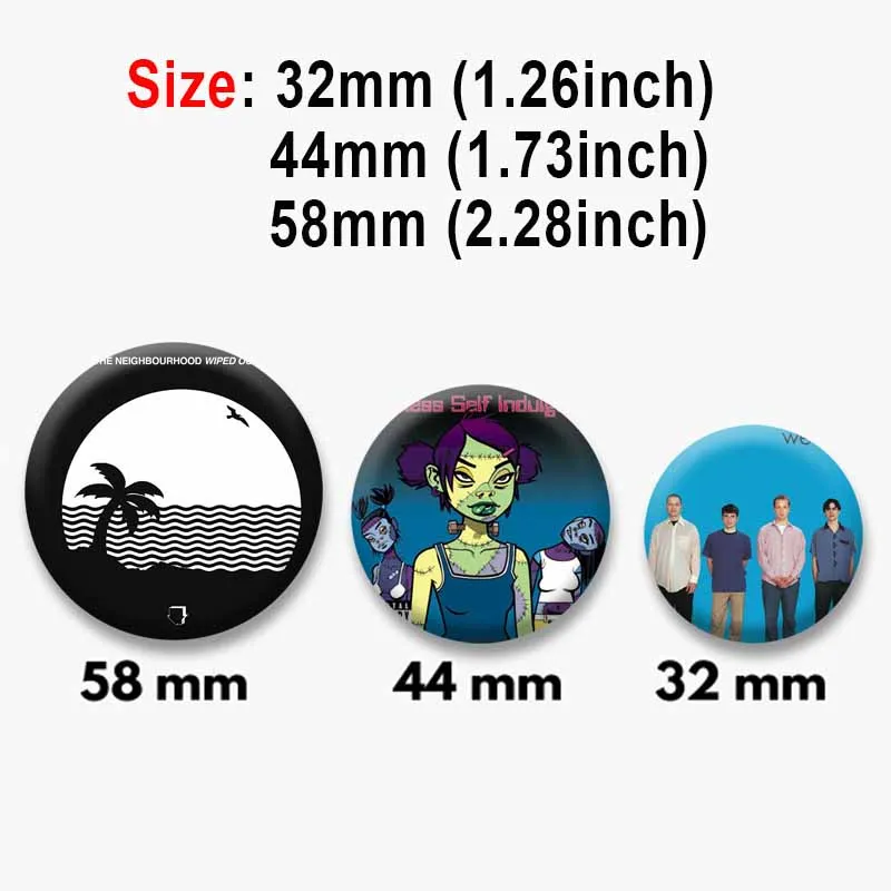 Music Album Cover Enamel Pins Pop Star Round Brooch Hip Hop Singer Badge Set for Backpack Jacket Hat Decorative Props Fans Gifts