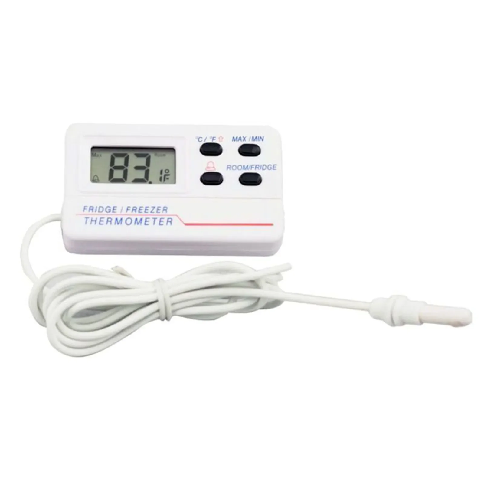 Digital Temperature Alarm For Refrigerator Use With -50 To 70 Degree Range Celsius Fahrenheit Switchable And Max Min Recall