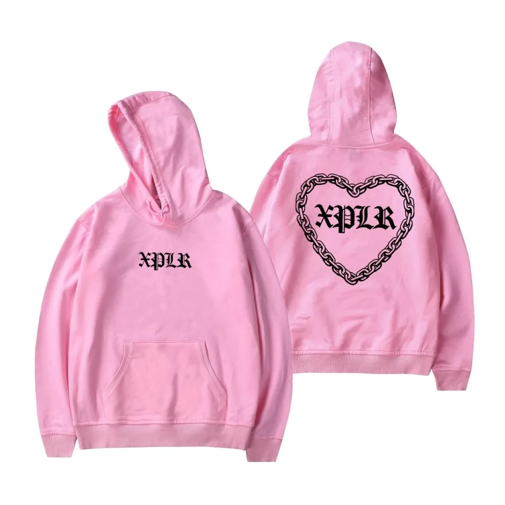 Sam e Colby-XPLR Chainlink Hoodie para homens e mulheres, pulôver de manga comprida, roupas da moda 2024