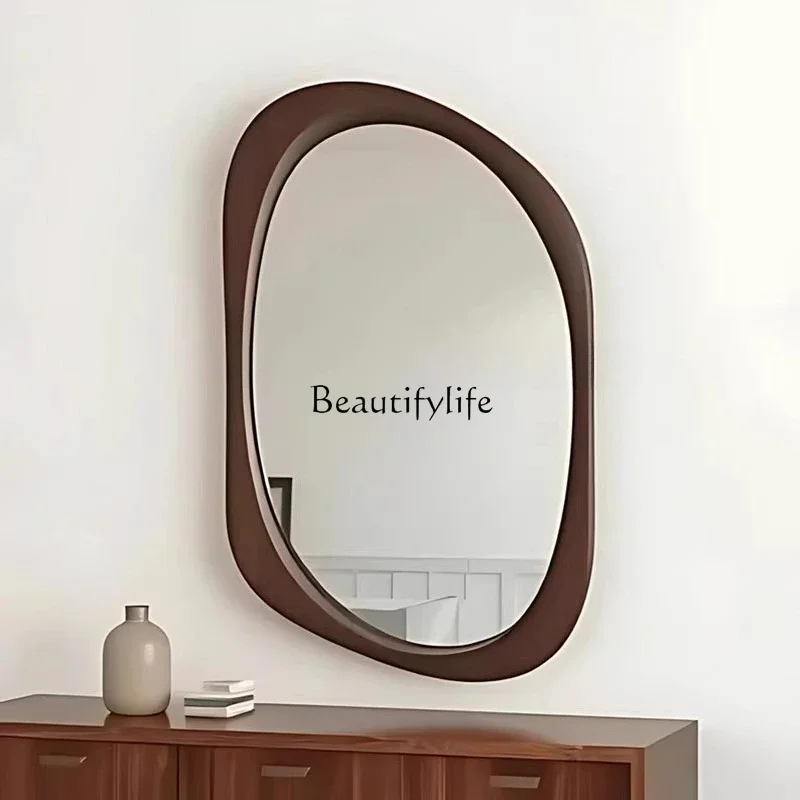 

FG40French retro bathroom vanity mirror wall-mounted home special-shaped vanity mirror