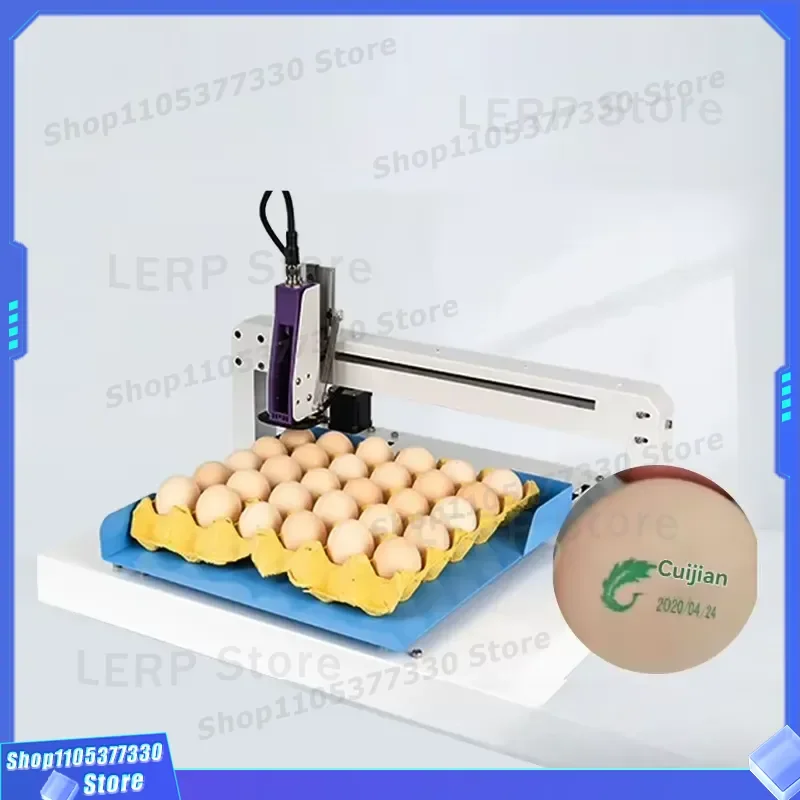 Portable Egg Date Coder Desktop Labeling Tool for Kitchen Freshness Tracking Manual Stamp Device Food Safety Marking Printer
