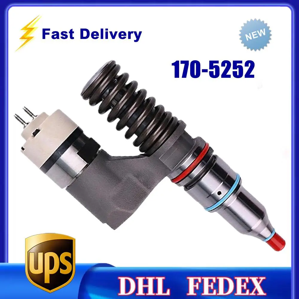

New 170-5252 Fuel Injector For Cat C10 C12 CPT372 Engine 345B 365B II Excavator