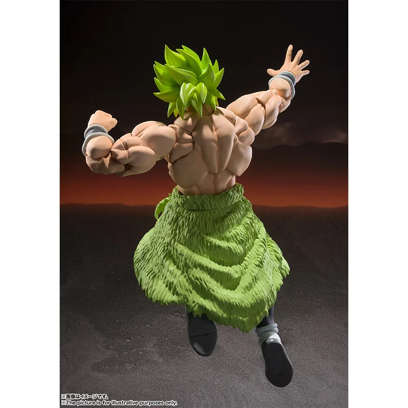 Bandai S.h. Figuarts-Figurine articulée Dragon Ball, 22cm, Broly, Super Saisuperb, Fullpower, Super Anime, Modèle original, Collection de jouets, Cadeau