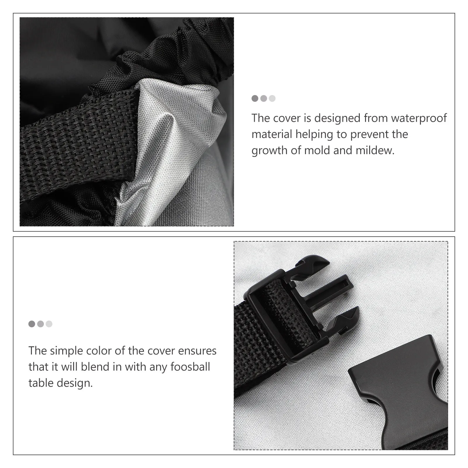 

Чехол для настольного футбола, водонепроницаемая ткань Оксфорд, 160x115x50 см, черный, портативный, для ежедневного использования, защитный, для улицы и дома, складной