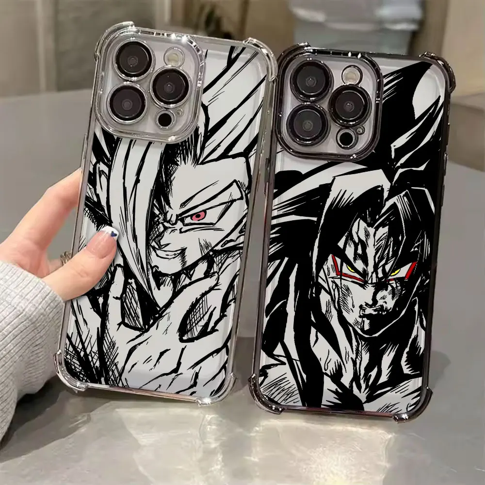 

Vegetto Son Goku Piccolo Anime Phone Case for iPhone 11 13 15 16 17 Pro Max 14 Plus 17Air 16E 13Pro 12 Mini 11 17Pro Clear Cover