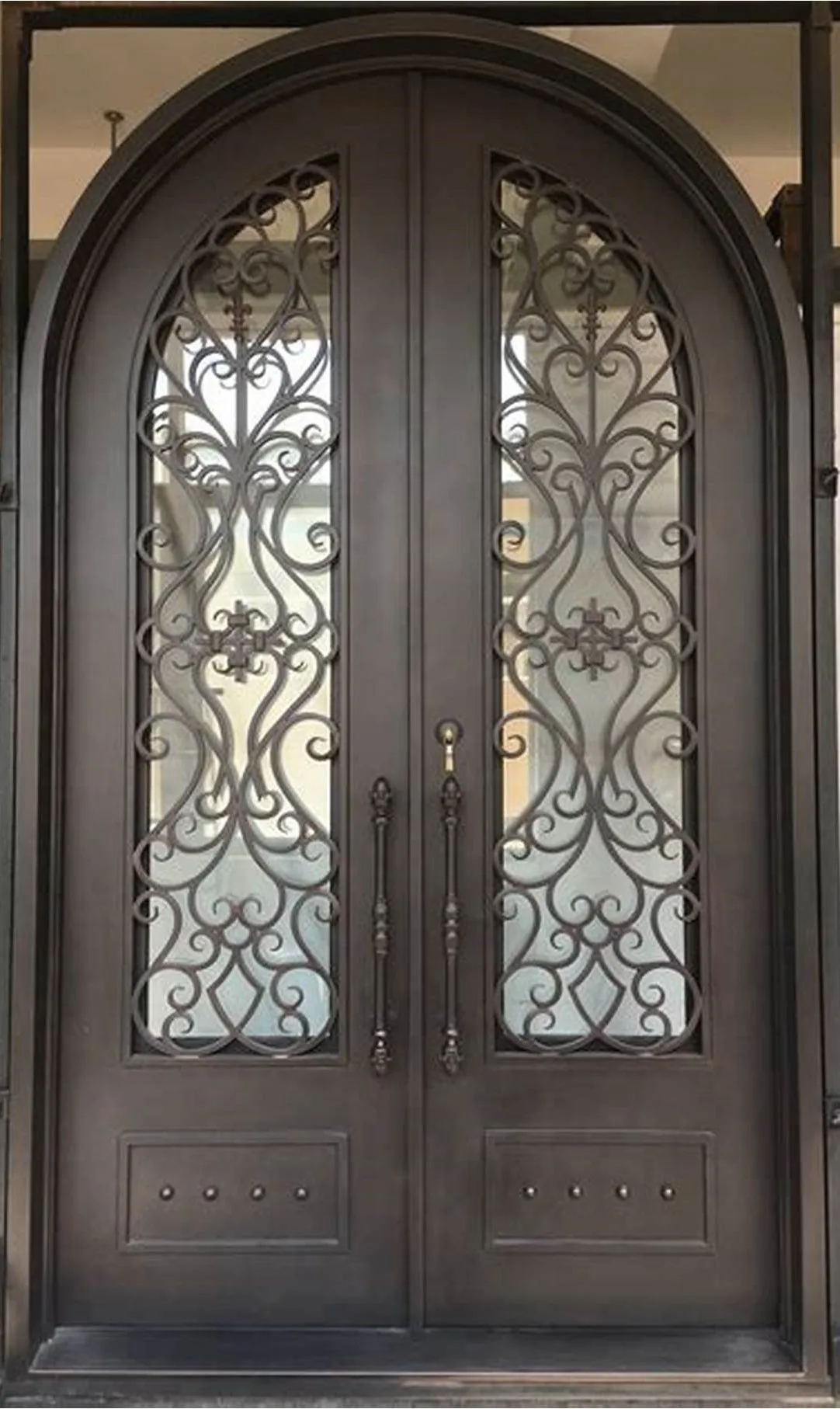 Best Welcome Golden Supplier Iron Door Wrought Iron Door Double Iron Door Designs