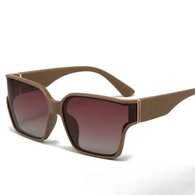 

​​2025 Curved HD Polarized Sunglasses UV400 Luxury Unisex, Chic Anti-Glare for Driving &Street Style Outdoor Fashion Oversized​​